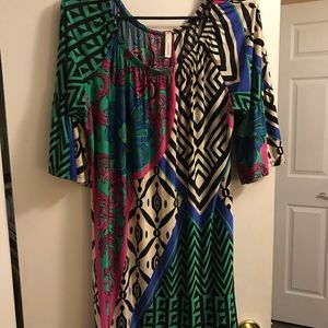 Fun print tunic